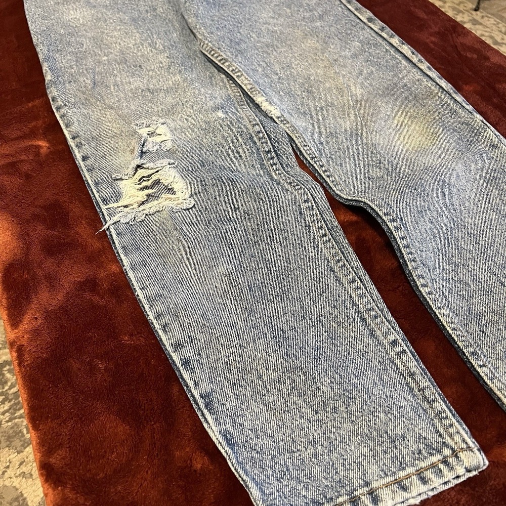 Levi's 550 Men's Jeans Vintage 80s 29x30 Acid Wash Distressed Made in USA - Picture 3 of 8